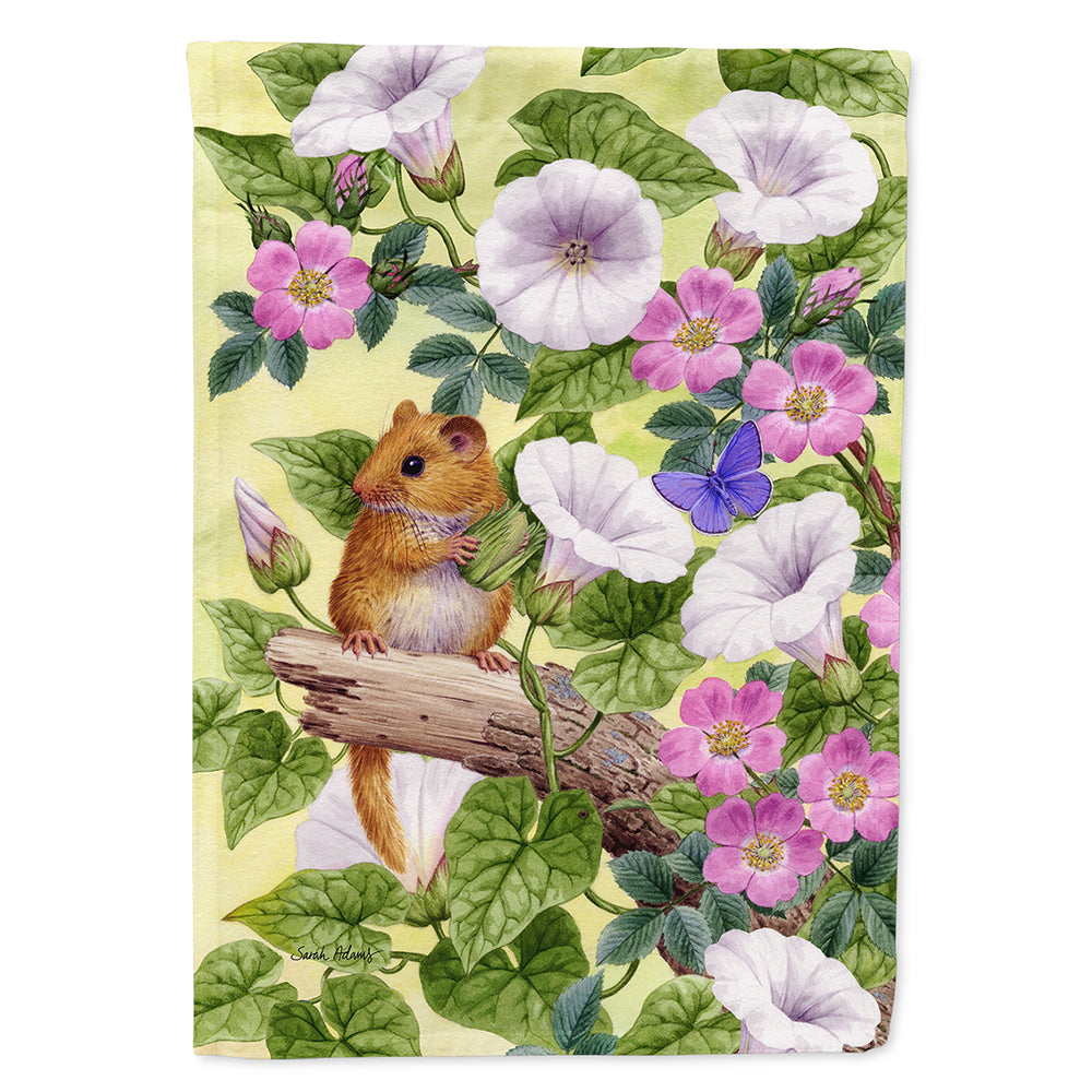 Dormouse House Flag 28x40 Porch Sleeve Pole Decorative Outside Yard Banner Artwork Wall Hanging, Polyester