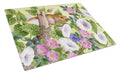 Dormouse Cutting Board Tempered Glass Kitchen Cutting Surface, Heat Resistant Chopping, Non-Slip Feet, Food Prep & Serving