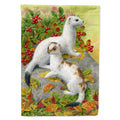 Ermine Stoat Short-tailed Weasel House Flag 28x40 Porch Sleeve Pole Decorative Outside Yard Banner Artwork Wall Hanging, Polyester