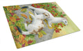 Ermine Stoat Short-tailed Weasel Cutting Board Tempered Glass Kitchen Cutting Surface, Heat Resistant Chopping, Non-Slip Feet, Food Prep & Serving