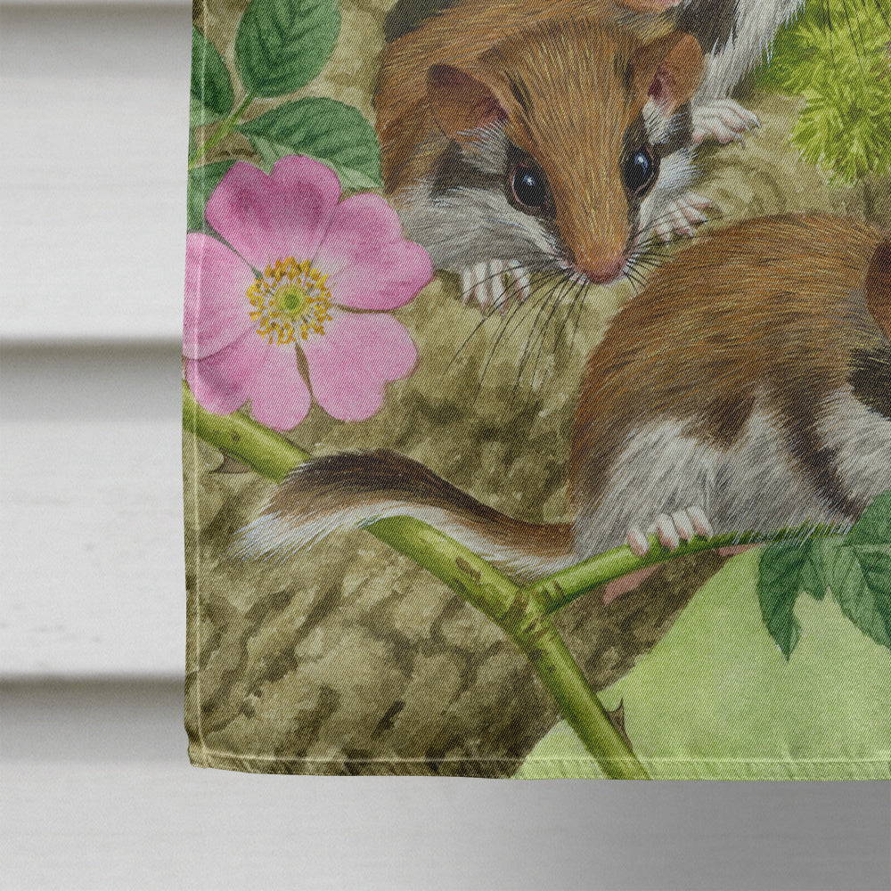 Dormice Dormouse House Flag 28x40 Porch Sleeve Pole Decorative Outside Yard Banner Artwork Wall Hanging, Polyester