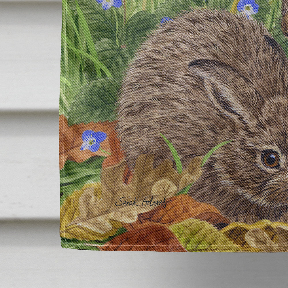 Leverets and Rabbit House Flag 28x40 Porch Sleeve Pole Decorative Outside Yard Banner Artwork Wall Hanging, Polyester