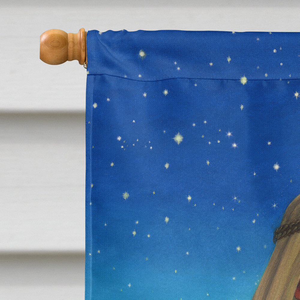 Shepherd and his sheep House Flag 28x40 Porch Sleeve Pole Decorative Outside Yard Banner Artwork Wall Hanging, Polyester