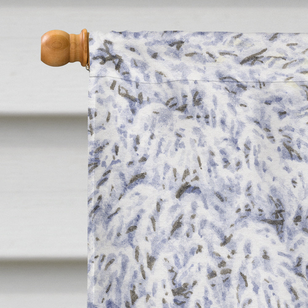 Two Deer House Flag 28x40 Porch Sleeve Pole Decorative Outside Yard Banner Artwork Wall Hanging, Polyester