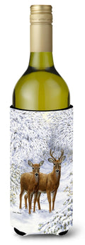 Two Deer Wine Bottle Hugger Gift Sleeve for Standard 750 ml Bottles, Insulated Reusable Also Fits Mini Shot & Pint Bottles