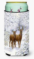 Two Deer Tall Boy Hugger Can Cooler Sleeve Machine Washable Drink Collapsible Insulator Beverage Insulated Holder