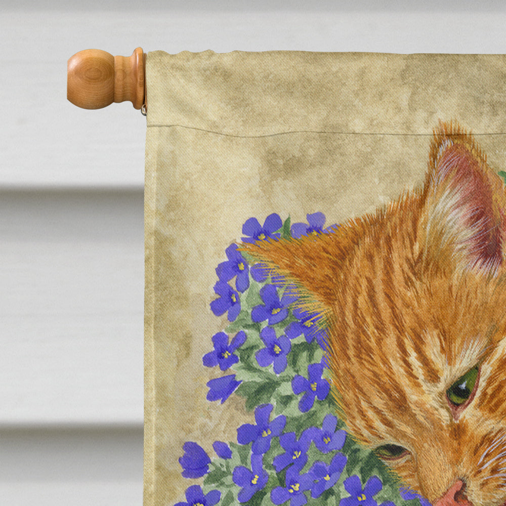 Cats House Flag 28x40 Porch Sleeve Pole Decorative Outside Yard Banner Artwork Wall Hanging, Polyester
