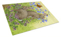Rabbits  Cutting Board Tempered Glass Kitchen Cutting Surface, Heat Resistant Chopping, Non-Slip Feet, Food Prep & Serving