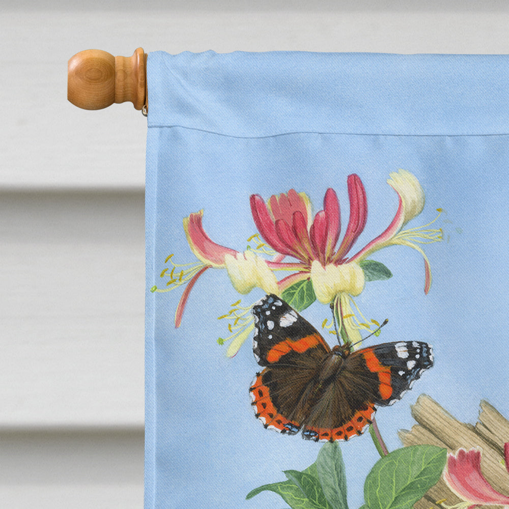 Woodpeckers House Flag 28x40 Porch Sleeve Pole Decorative Outside Yard Banner Artwork Wall Hanging, Polyester