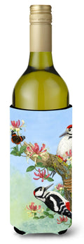Woodpeckers Wine Bottle Hugger Gift Sleeve for Standard 750 ml Bottles, Insulated Reusable Also Fits Mini Shot & Pint Bottles