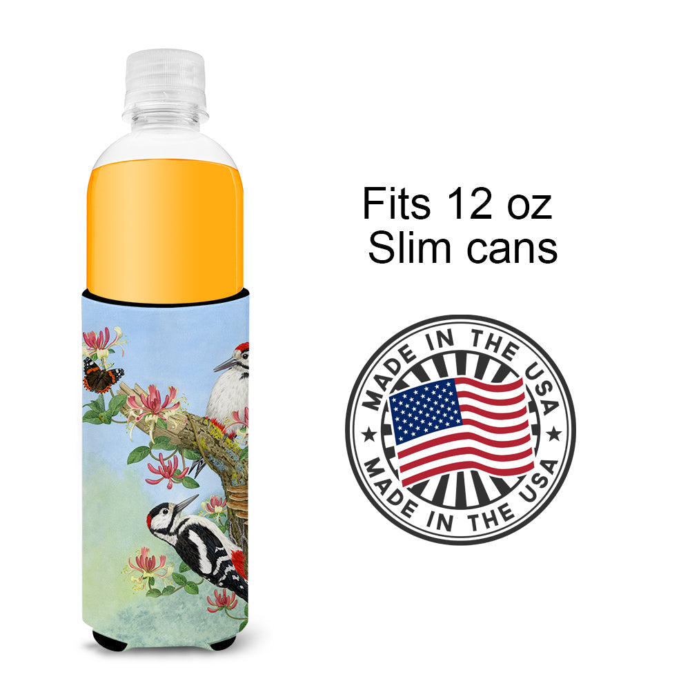 Woodpeckers Slim Can Hugger , Insulated Foam Hugger for 12 oz Slim Cans, Beer Bottles & Water Bottles, Printed in USA