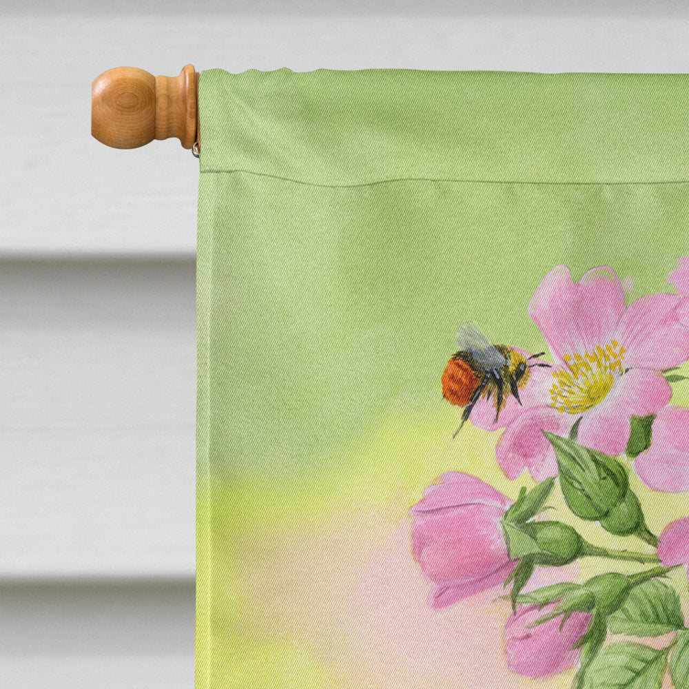 Eurasian Bullfinches House Flag 28x40 Porch Sleeve Pole Decorative Outside Yard Banner Artwork Wall Hanging, Polyester