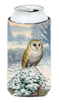 Barn Owl Tall Boy Hugger Can Cooler Sleeve Machine Washable Drink Collapsible Insulator Beverage Insulated Holder