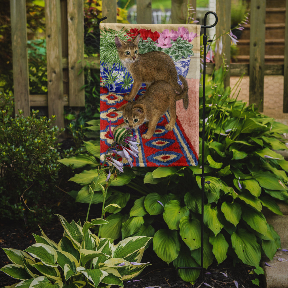 Abyssinian Kitten Garden Flag Mailbox Decorative Yard Banner Outside Patio Artwork for Flower Beds, Garden Size, Multicolor