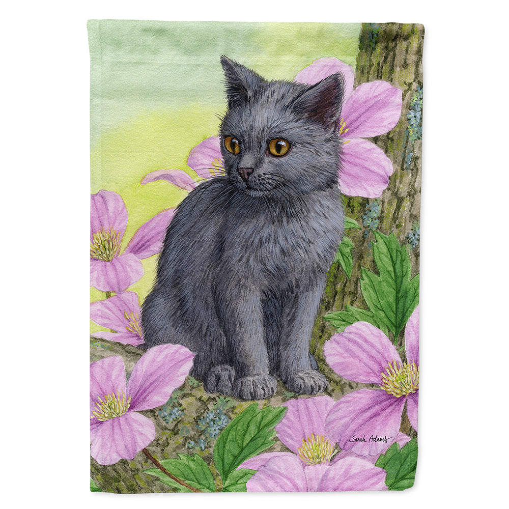 Chartruex Kitten House Flag 28x40 Porch Sleeve Pole Decorative Outside Yard Banner Artwork Wall Hanging, Polyester