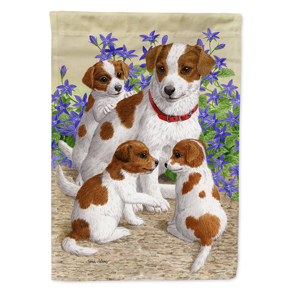 Jack Russell Terriers House Flag 28x40 Porch Sleeve Pole Decorative Outside Yard Banner Artwork Wall Hanging, Polyester