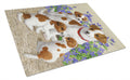 Jack Russell Terriers Cutting Board Tempered Glass Kitchen Cutting Surface, Heat Resistant Chopping, Non-Slip Feet, Food Prep & Serving