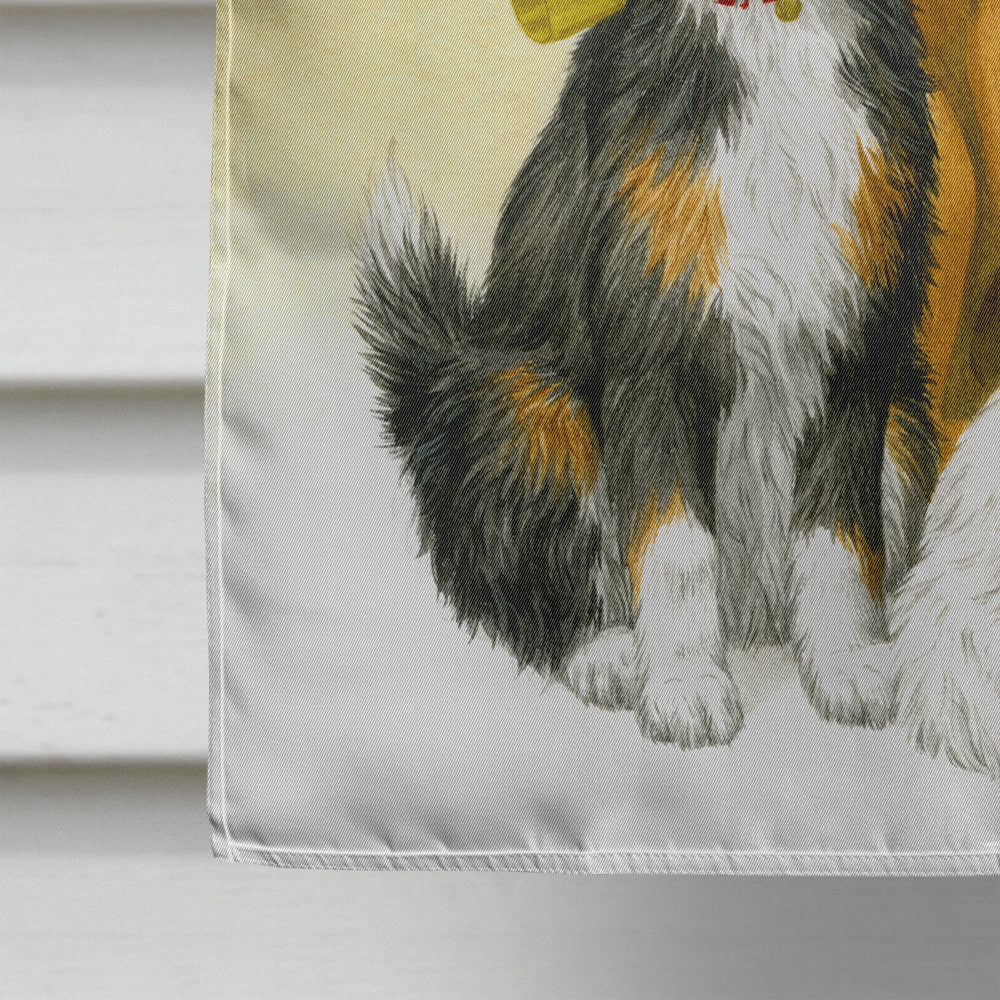 Westie, German Shepherd and Aussie House Flag 28x40 Porch Sleeve Pole Decorative Outside Yard Banner Artwork Wall Hanging, Polyester