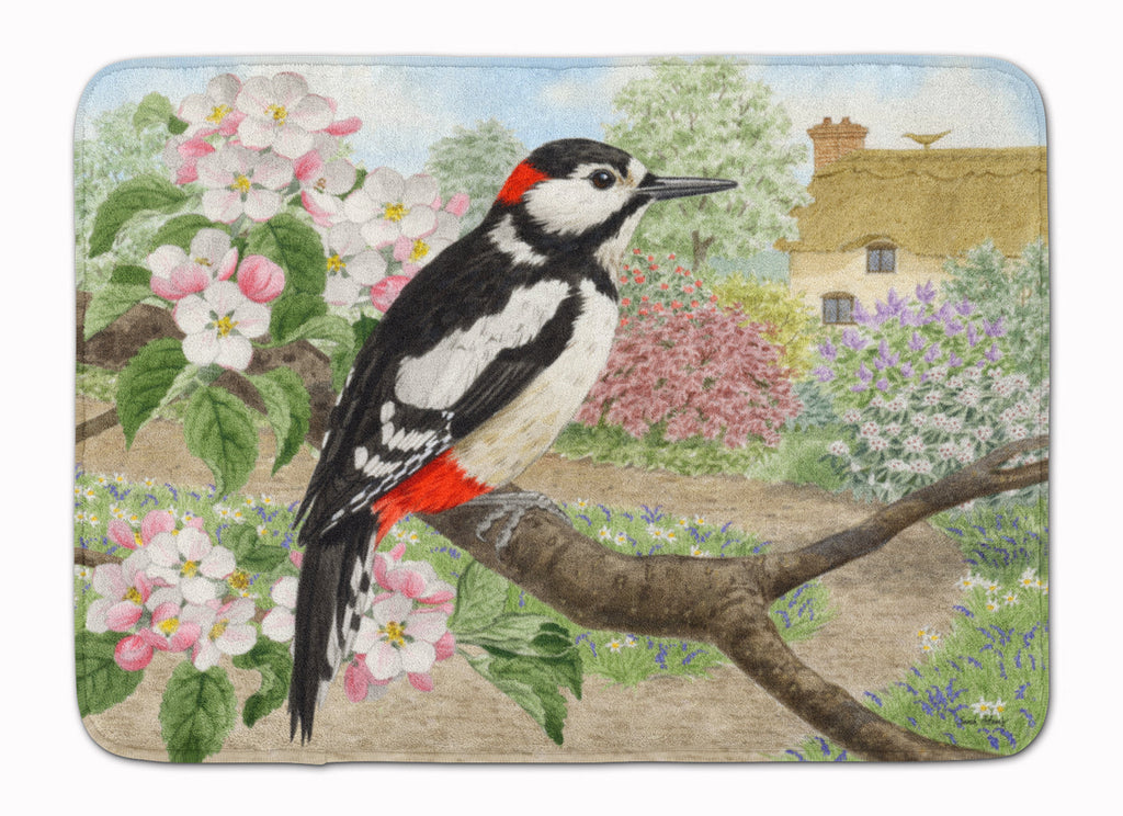 Woodpecker Memory Foam Kitchen Mat Machine Washable Anti-Fatigue Cushion Comfort Bath or Kitchen Rug