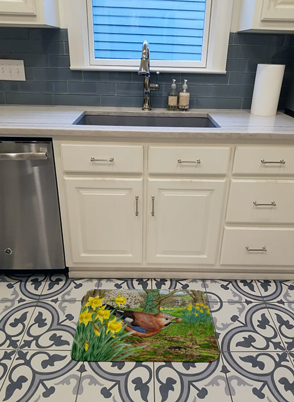 Jay Memory Foam Kitchen Mat Machine Washable Anti-Fatigue Cushion Comfort Bath or Kitchen Rug