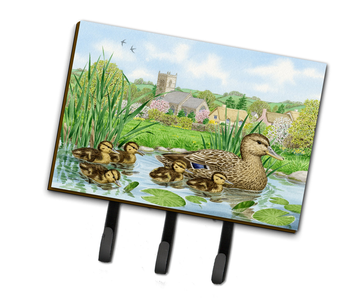 Mallard Duck Leash or Key Holder Wall Hooks, Coat Rack Wall Mount, for Hanging Keys, Towels, Aprons, Leashes