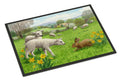 Lambs, Sheep and Rabbit Hare Doormat Indoor Outdoor 24H X 36W Front Door Mat Rugs for Entryway, Non Slip Washable Low Pile,