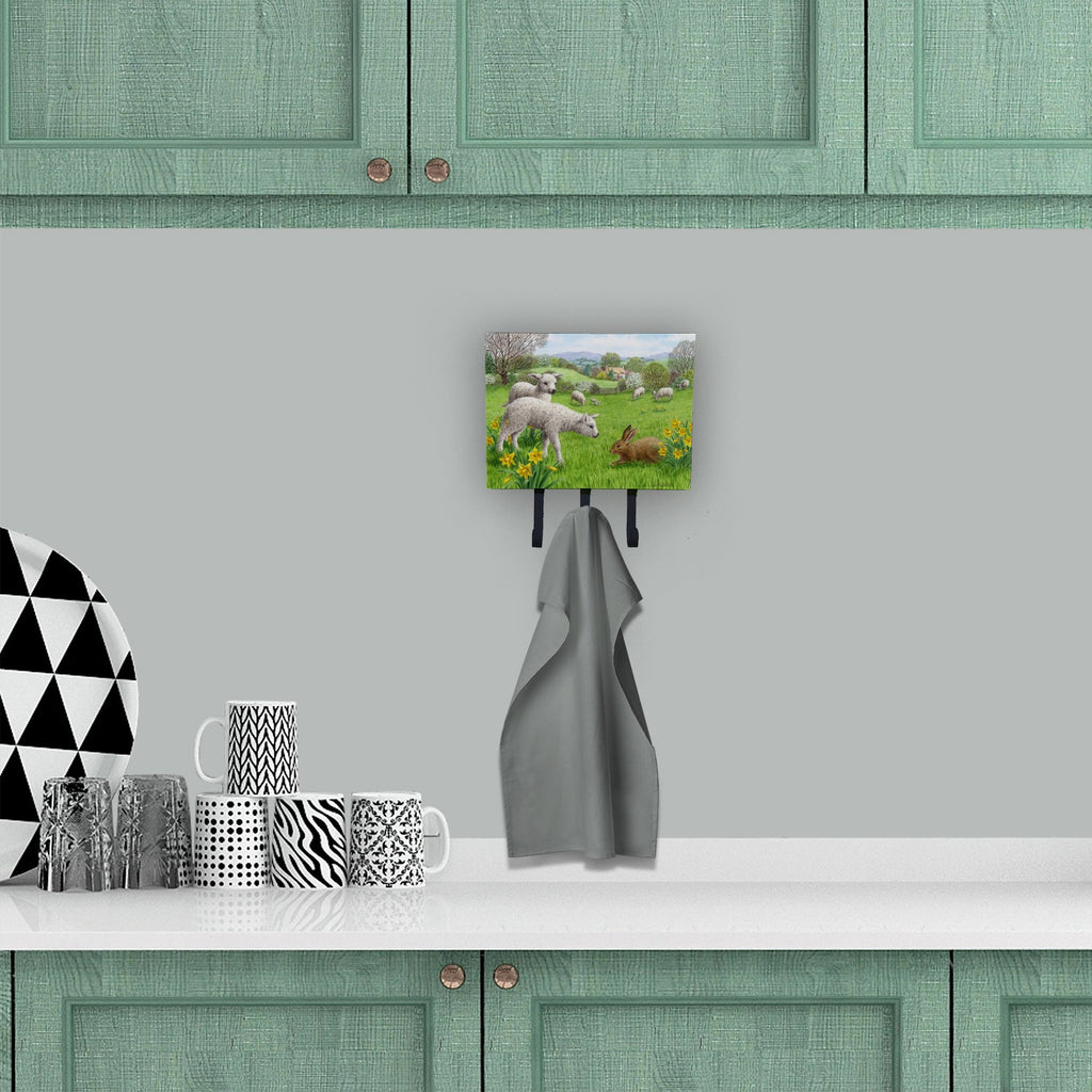 Lambs, Sheep and Rabbit Hare Leash or Key Holder Wall Hooks, Coat Rack Wall Mount, for Hanging Keys, Towels, Aprons, Leashes