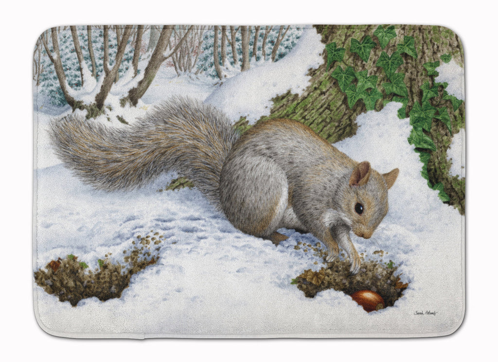 Grey Squirrel Memory Foam Kitchen Mat Machine Washable Anti-Fatigue Cushion Comfort Bath or Kitchen Rug
