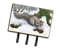 Grey Squirrel Leash or Key Holder Wall Hooks, Coat Rack Wall Mount, for Hanging Keys, Towels, Aprons, Leashes