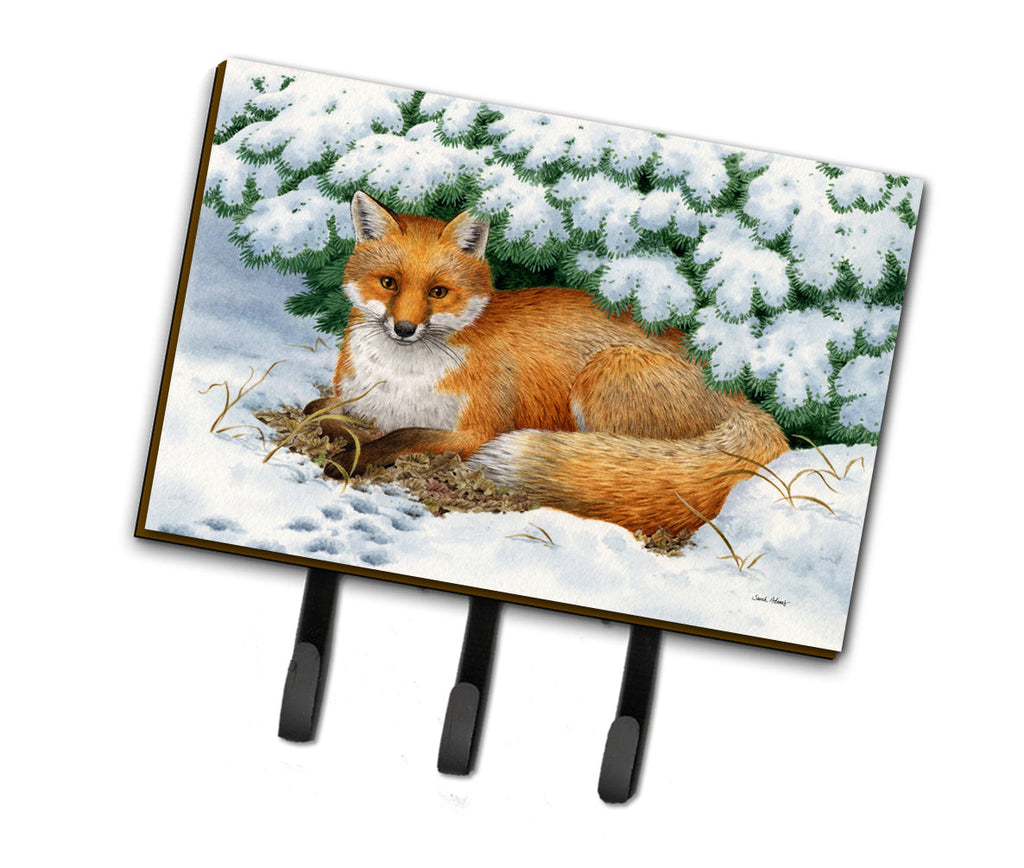 Winter Fox Leash or Key Holder Wall Hooks, Coat Rack Wall Mount, for Hanging Keys, Towels, Aprons, Leashes