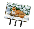 Winter Fox Leash or Key Holder Wall Hooks, Coat Rack Wall Mount, for Hanging Keys, Towels, Aprons, Leashes