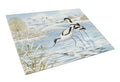 Avocet Cutting Board Tempered Glass Kitchen Cutting Surface, Heat Resistant Chopping, Non-Slip Feet, Food Prep & Serving