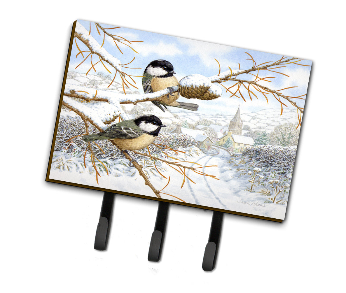 Coal Tits Leash or Key Holder Wall Hooks, Coat Rack Wall Mount, for Hanging Keys, Towels, Aprons, Leashes