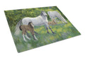 Group of Horses Cutting Board Tempered Glass Kitchen Cutting Surface, Heat Resistant Chopping, Non-Slip Feet, Food Prep & Serving