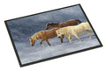 Seeking Shelter Horses Doormat Indoor Outdoor 24H X 36W Front Door Mat Rugs for Entryway, Non Slip Washable Low Pile,