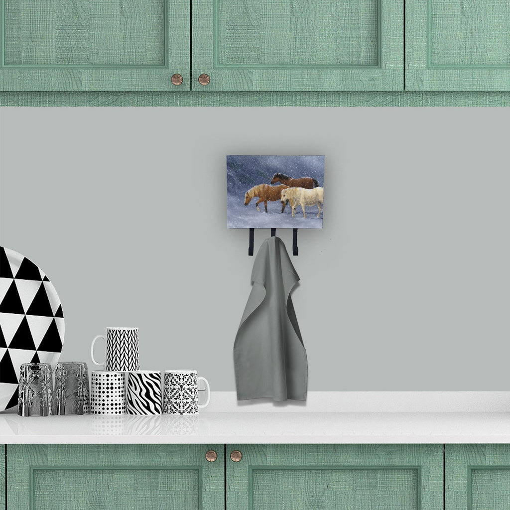 Seeking Shelter Horses Leash or Key Holder Wall Hooks, Coat Rack Wall Mount, for Hanging Keys, Towels, Aprons, Leashes