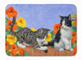 Kittens on Wall Memory Foam Kitchen Mat Machine Washable Anti-Fatigue Cushion Comfort Bath or Kitchen Rug