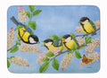 Great Tit Family of Birds Memory Foam Kitchen Mat Machine Washable Anti-Fatigue Cushion Comfort Bath or Kitchen Rug