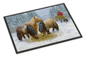 Shetland Ponies Doormat Indoor Outdoor 18H X 27W Front Door Mat Rugs for Entryway, Non Slip Washable