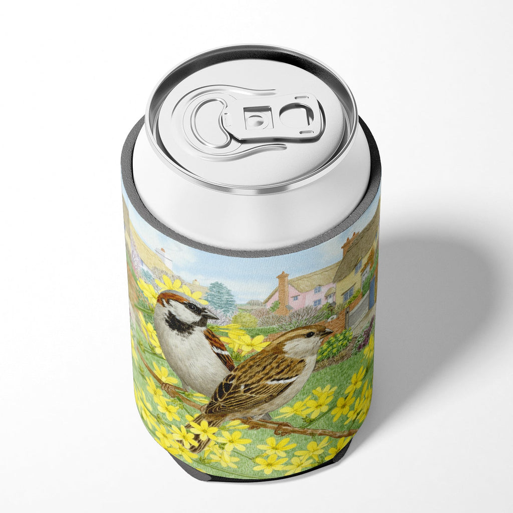 House Sparrows by Sarah Adams Can or Bottle Hugger Cooler Sleeve for Standard 12 oz Cans, Insulated Foam Beer & Soda Can Hugger Reusable