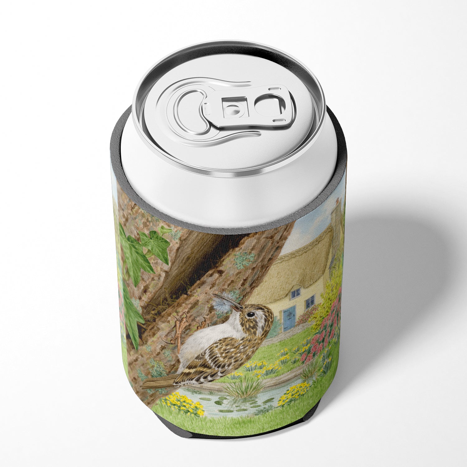 Treecreeper by Sarah Adams Can or Bottle Hugger Cooler Sleeve for Standard 12 oz Cans, Insulated Foam Beer & Soda Can Hugger Reusable
