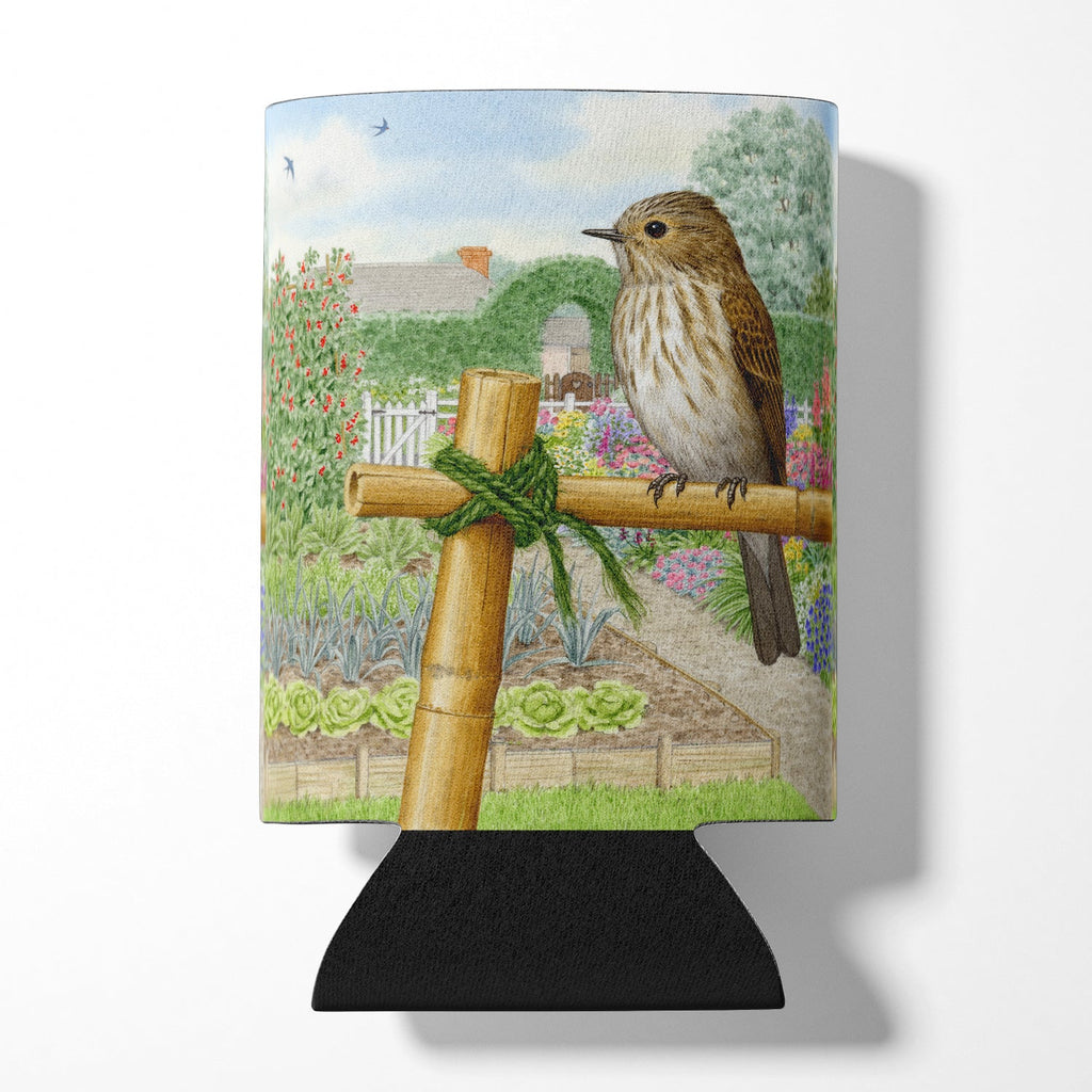 Spotted Flycatcher by Sarah Adams Can or Bottle Hugger Cooler Sleeve for Standard 12 oz Cans, Insulated Foam Beer & Soda Can Hugger Reusable