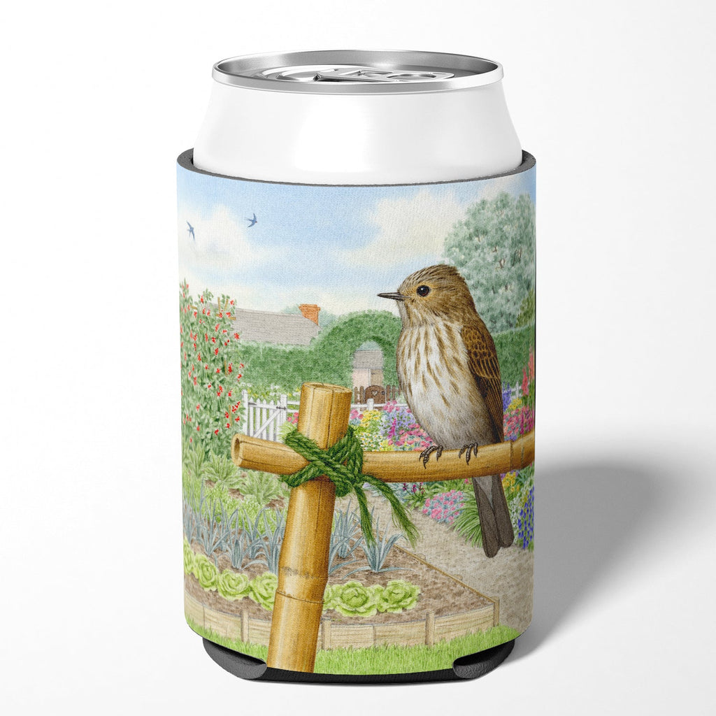 Spotted Flycatcher by Sarah Adams Can or Bottle Hugger Cooler Sleeve for Standard 12 oz Cans, Insulated Foam Beer & Soda Can Hugger Reusable