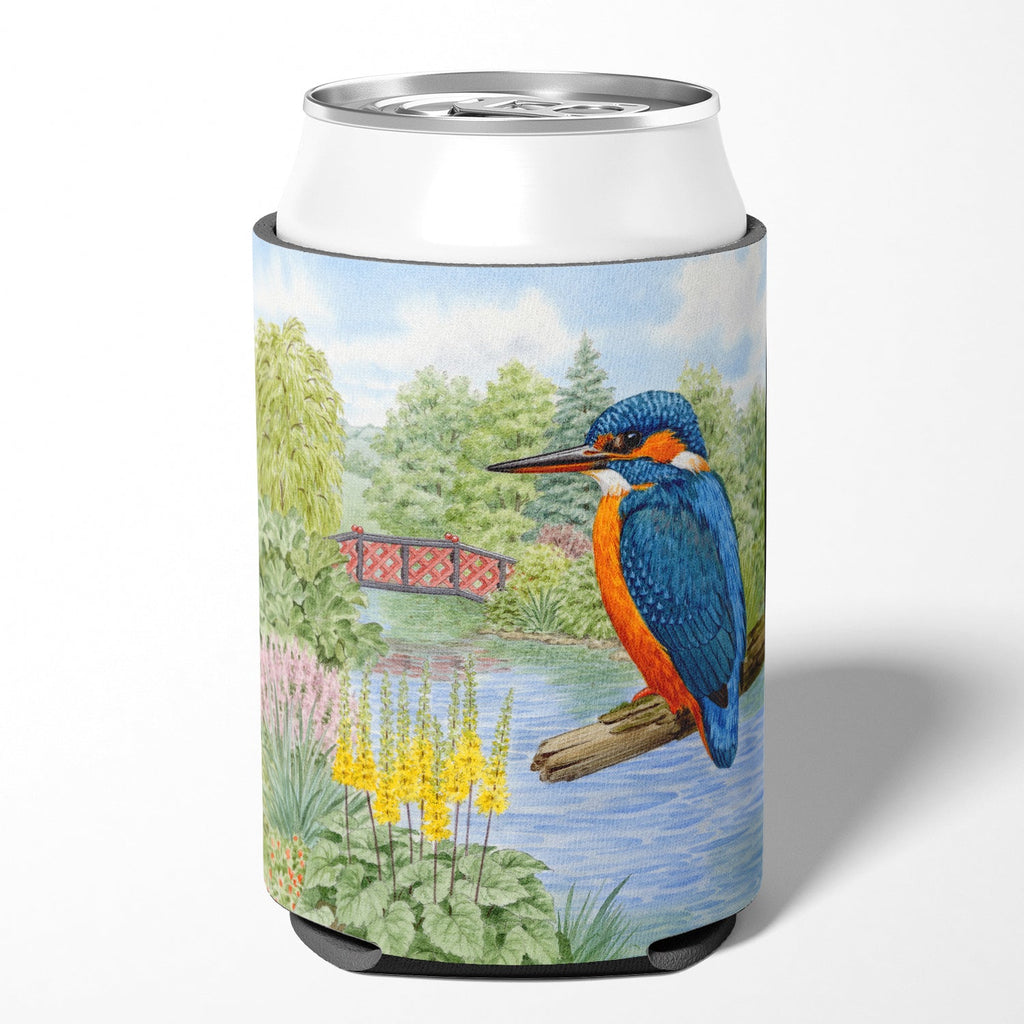 Kingfisher by Sarah Adams Can or Bottle Hugger Cooler Sleeve for Standard 12 oz Cans, Insulated Foam Beer & Soda Can Hugger Reusable