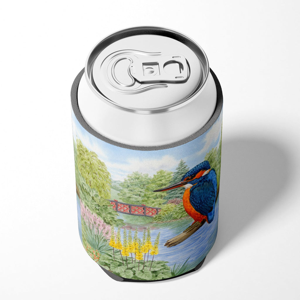 Kingfisher by Sarah Adams Can or Bottle Hugger Cooler Sleeve for Standard 12 oz Cans, Insulated Foam Beer & Soda Can Hugger Reusable