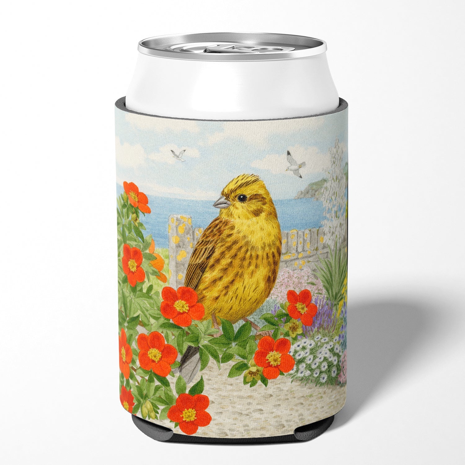 Yellowhammer by Sarah Adams Can or Bottle Hugger Cooler Sleeve for Standard 12 oz Cans, Insulated Foam Beer & Soda Can Hugger Reusable