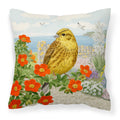Yellowhammer by Sarah Adams Decorative Throw Pillow 18x18 Indoor Outdoor Accent Cushion, Fabric Cover with Insert for Sofa, Bed, Porch & Living Room