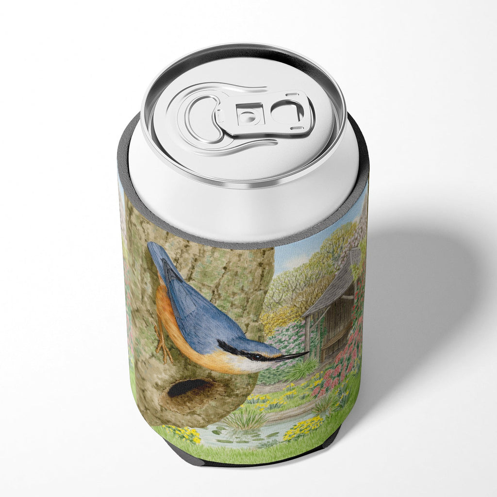 Nuthatch by Sarah Adams Can or Bottle Hugger Cooler Sleeve for Standard 12 oz Cans, Insulated Foam Beer & Soda Can Hugger Reusable