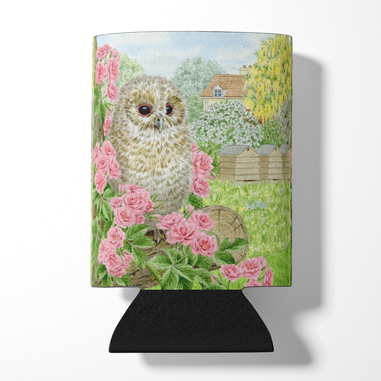 Tawny Owlet by Sarah Adams Can or Bottle Hugger Cooler Sleeve for Standard 12 oz Cans, Insulated Foam Beer & Soda Can Hugger Reusable