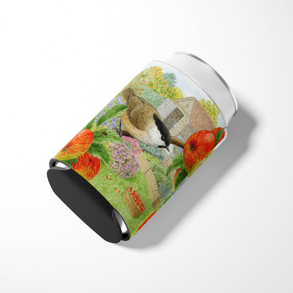 Coal Tits Apple Picker Can or Bottle Hugger Cooler Sleeve for Standard 12 oz Cans, Insulated Foam Beer & Soda Can Hugger Reusable